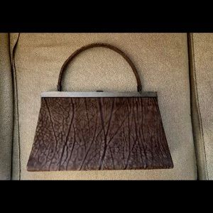 Loewe Soft Brown Printed Leather Bag